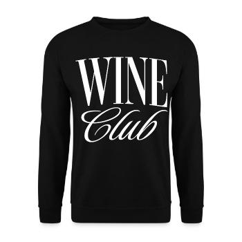 Wine Club - Unisex Sweatshirt - black - Front - Alina (178cm) & Michal (187cm)