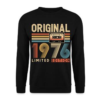 50th birthday, 50 years - Unisex Sweatshirt - black - Front - Alina (178cm) & Michal (187cm)