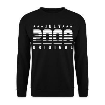 Édition Originale Édition Limitée Anniversaire juillet 2008 - Sweat-shirt Unisexe - noir - Devant - Alina (178cm) & Michal (187cm)