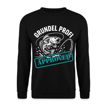 Grundeln_angeln_lustiger_Grundelspruch_221 - Sweat-shirt Unisexe - noir - Devant - Alina (178cm) & Michal (187cm)