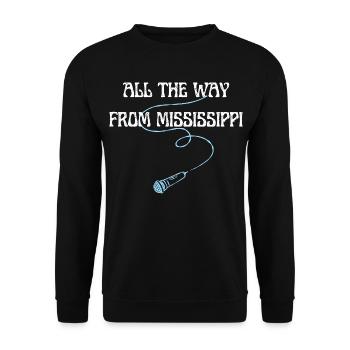All the way from Mississippi - Blues concert Mic - Sweat-shirt Unisexe - noir - Devant - Alina (178cm) & Michal (187cm)