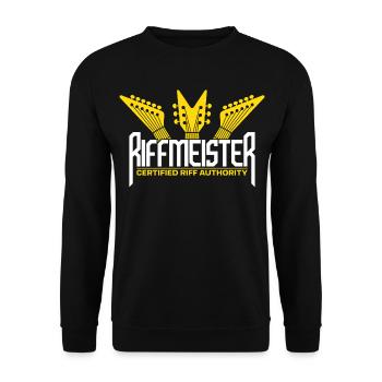 Riffmeister-Gitarren - Unisex Pullover - Schwarz - Vorne - Alina (178cm) & Michal (187cm)