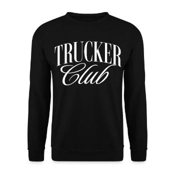 Trucker CLub - Sweat-shirt Unisexe - noir - Devant - Alina (178cm) & Michal (187cm)