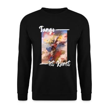 Tango ist Kunst - Unisex Pullover - Schwarz - Vorne - Alina (178cm) & Michal (187cm)