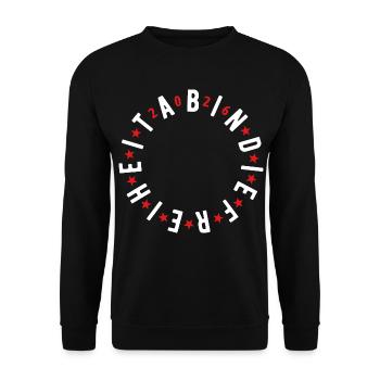 Off to Freedom 2026 - Abitur - Gift - Unisex Sweatshirt - black - Front - Alina (178cm) & Michal (187cm)