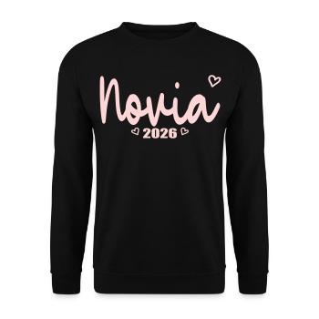 Mariage de mariée espagnole 2026 - Sweat-shirt Unisexe - noir - Devant - Alina (178cm) & Michal (187cm)