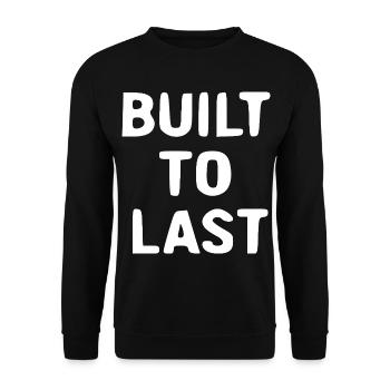 De Bull to Last – Typographie audacieuse - Sweat-shirt Unisexe - noir - Devant - Alina (178cm) & Michal (187cm)