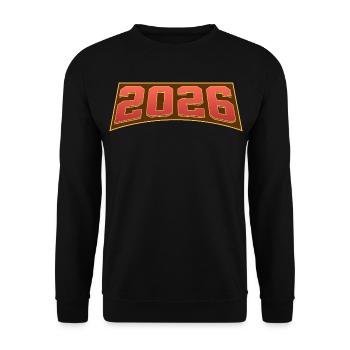 2026 - Unisex Sweatshirt - black - Front - Alina (178cm) & Michal (187cm)
