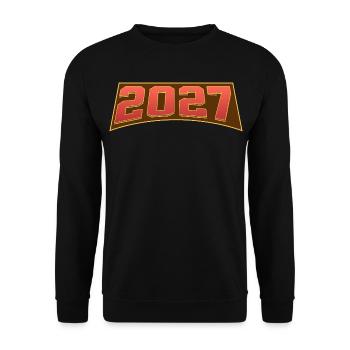 2027 - Unisex Sweatshirt - black - Front - Alina (178cm) & Michal (187cm)