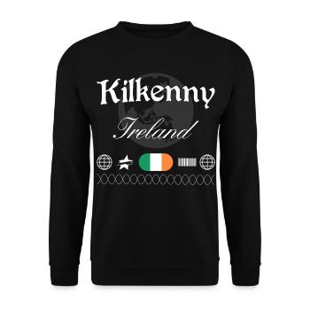 Souvenir de voyage pour le streetwear de Kilkenny en Irlande - Sweat-shirt Unisexe - noir - Devant - Alina (178cm) & Michal (187cm)