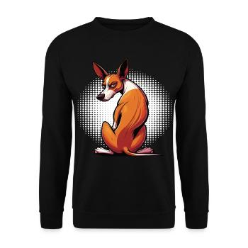 Podenco Podencos Amoureux de Podenco Podenco Propriétaires de Podenco - Sweat-shirt Unisexe - noir - Devant - Alina (178cm) & Michal (187cm)