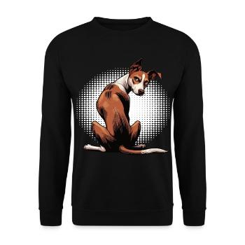 Podenco Podencos Amoureux de Podenco Podenco Propriétaires de Podenco - Sweat-shirt Unisexe - noir - Devant - Alina (178cm) & Michal (187cm)