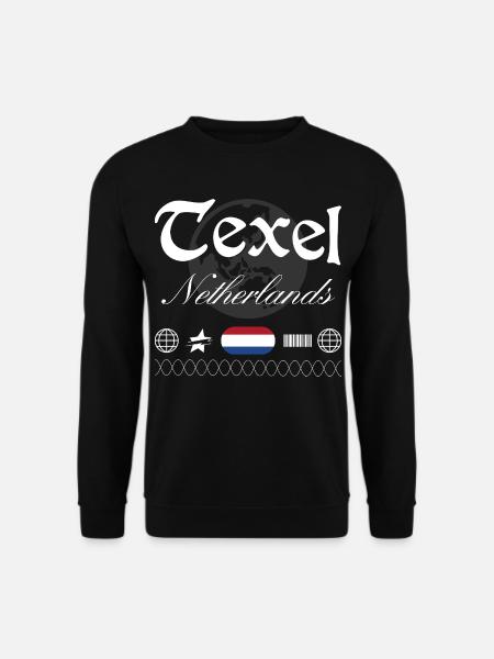 Texel Niederlande Streetwear Reise Souvenir - Unisex Pullover - Schwarz