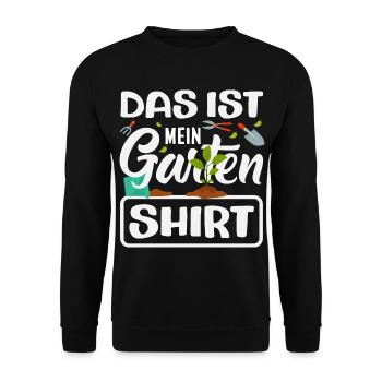 Das Ist Mein Garten - Unisex Pullover - Schwarz - Vorne - Alina (178cm) & Michal (187cm)