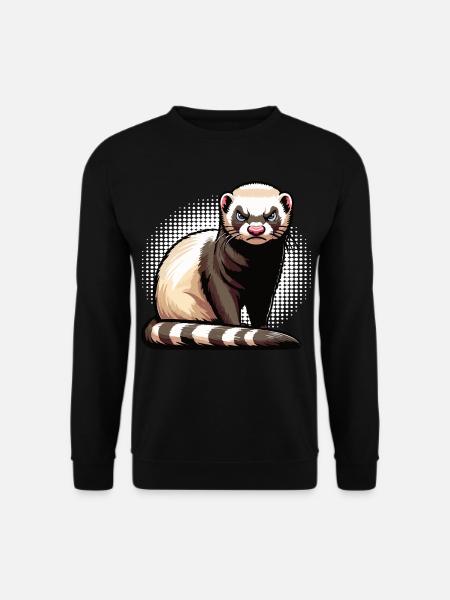 Frettchen Frettchenhalter Frettchenbesitzer - Unisex Pullover - Schwarz