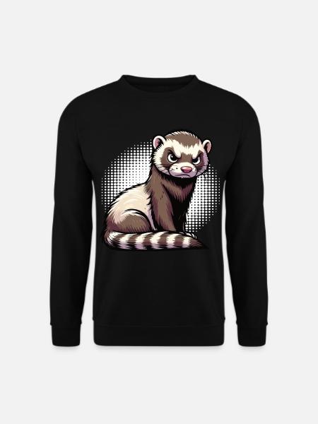Frettchen Frettchenhalter Frettchenbesitzer - Unisex Pullover - Schwarz