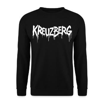 Kreuzberg - Unisex Pullover - Schwarz - Vorne - Alina (178cm) & Michal (187cm)