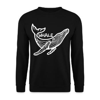 Le géant des océans (blanc) - Sweat-shirt Unisexe - noir - Devant - Alina (178cm) & Michal (187cm)