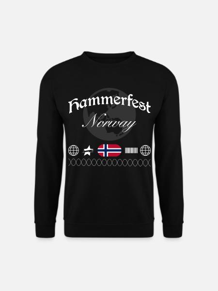 Recuerdo de viaje de Hammerfest Norway Streetwear - Sudadera unisex - negro