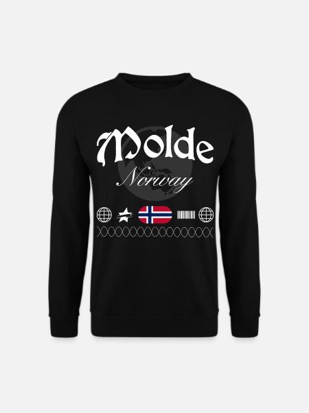 Molde Norwegen Streetwear Reise Souvenir - Unisex Pullover - Schwarz