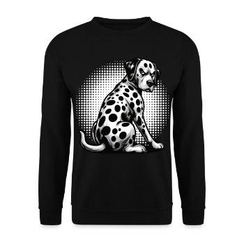 Dalmatians Dalmatian Keepers Dalmatian Owners - Unisex Sweatshirt - black - Front - Alina (178cm) & Michal (187cm)