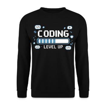 Programmers – Coding Developers & Computer Scientists - Unisex Sweatshirt - black - Front - Alina (178cm) & Michal (187cm)
