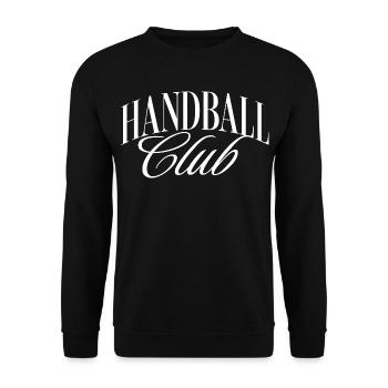Handball Club - Unisex Sweatshirt - black - Front - Alina (178cm) & Michal (187cm)