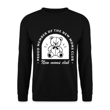 Club des nouvelles mamans - Sweat-shirt Unisexe - noir - Devant - Alina (178cm) & Michal (187cm)