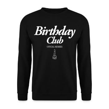 Anniversaire CLub - Sweat-shirt Unisexe - noir - Devant - Alina (178cm) & Michal (187cm)