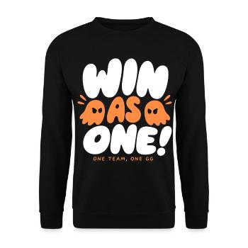 Win as One Gaming Team - Unisex Pullover - Schwarz - Vorne - Alina (178cm) & Michal (187cm)