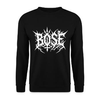 Evil Death Metal Logo - Sweat-shirt Unisexe - noir - Devant - Alina (178cm) & Michal (187cm)