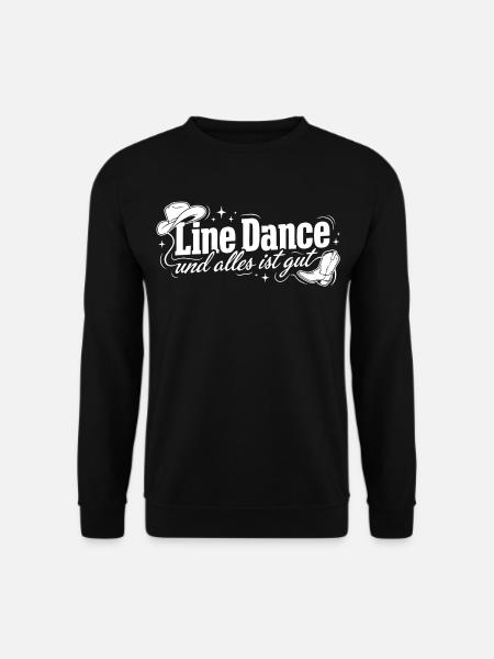 Line Dance: Alles ist gut - Unisex Pullover - Schwarz