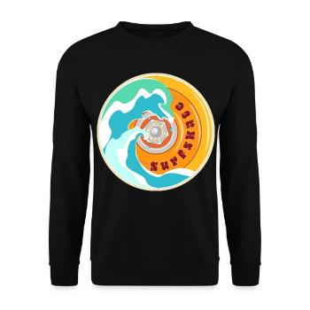 Surfskate Lover - Sweat-shirt Unisexe - noir - Devant - Alina (178cm) & Michal (187cm)