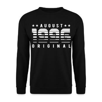 Édition Originale Édition Limitée Anniversaire août 1996 - Sweat-shirt Unisexe - noir - Devant - Alina (178cm) & Michal (187cm)
