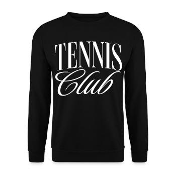 Tennis Club - Unisex Pullover - Schwarz - Vorne - Alina (178cm) & Michal (187cm)