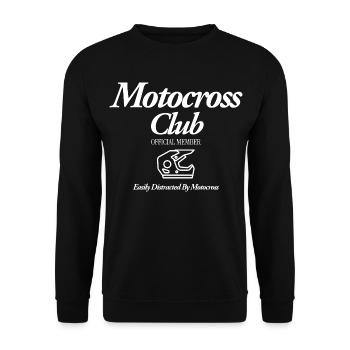 Motocross - Unisex Pullover - Schwarz - Vorne - Alina (178cm) & Michal (187cm)