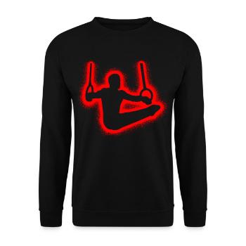 Gymnastique Gymnastique Ring Gymnastique Rings Gymnastique Enfants - Sweat-shirt Unisexe - noir - Devant - Alina (178cm) & Michal (187cm)