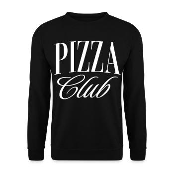 Pizza Club - Unisex Pullover - Schwarz - Vorne - Alina (178cm) & Michal (187cm)
