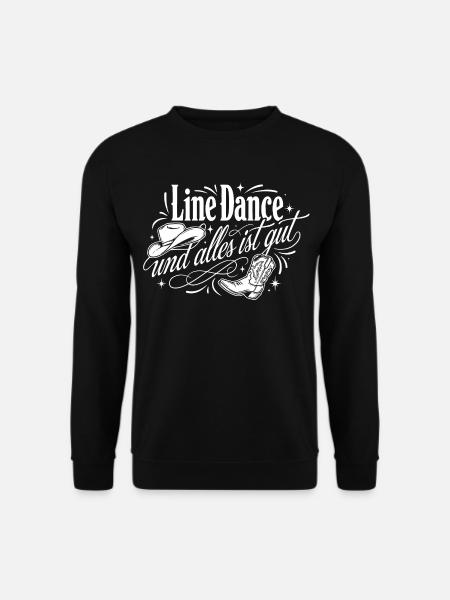 Country Line Dance - Unisex Pullover - Schwarz