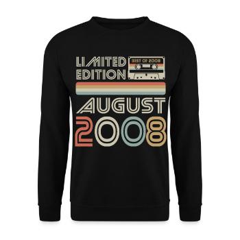Kassette | Best of August 2008 | Limited Edition - Unisex Pullover - Schwarz - Vorne - Alina (178cm) & Michal (187cm)