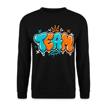 Team - Unisex Sweatshirt - black - Front - Alina (178cm) & Michal (187cm)