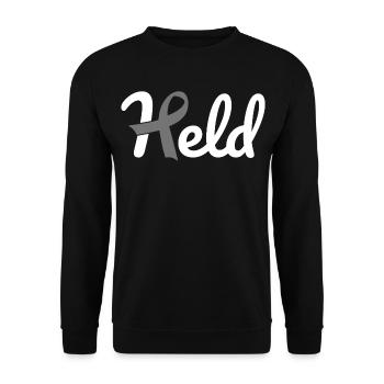Held Krebs - Unisex Pullover - Schwarz - Vorne - Alina (178cm) & Michal (187cm)