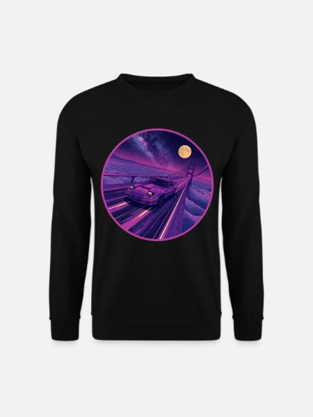 Cosmic Galaxy Highway Performance Coupé - Unisex Pullover - Schwarz