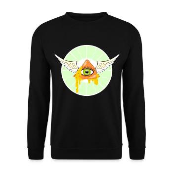 Heiliger Nacho - Unisex Pullover - Schwarz - Vorne - Alina (178cm) & Michal (187cm)