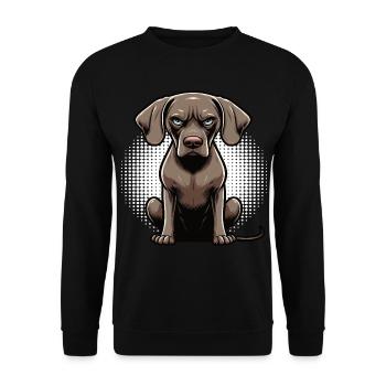 Weimaraner Weimaraner Owner Weimaraner Enthusiast - Unisex Sweatshirt - black - Front - Alina (178cm) & Michal (187cm)