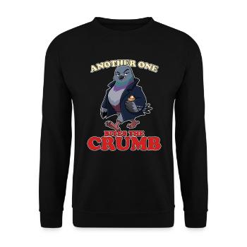 Un autre mord la miette, gangster pigeon drôle. - Sweat-shirt Unisexe - noir - Devant - Alina (178cm) & Michal (187cm)