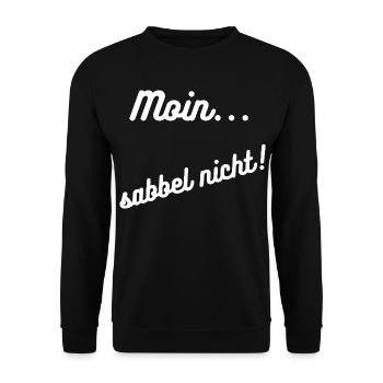 Heimatliebe Nord/ Moin - Unisex Pullover - Schwarz - Vorne - Alina (178cm) & Michal (187cm)