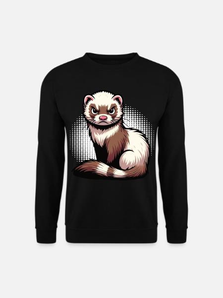 Frettchen Frettchenhalter Frettchenbesitzer - Unisex Pullover - Schwarz