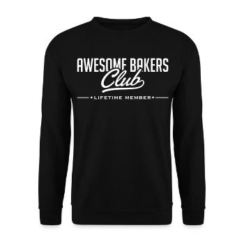 Club des boulangers - Sweat-shirt Unisexe - noir - Devant - Alina (178cm) & Michal (187cm)