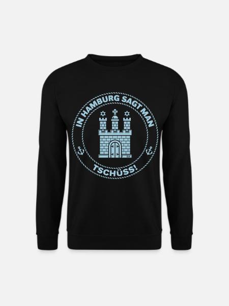 In Hamburg Sagt Man Tschüss! (Abschied / Sky Blue) - Unisex Pullover - Schwarz